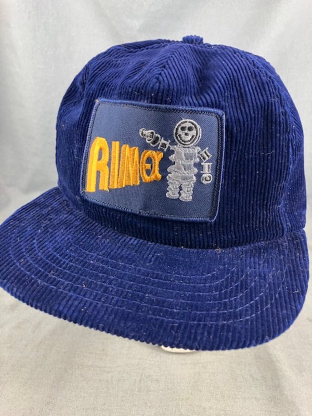 Rimex Corduroy Baseball Cap Trucker Hat Robot Logo Snapback Cotton